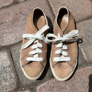 Lacoste Light Brown Tie Shoes